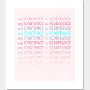 My Existence Is Resistance s3 Cyan Slide Posters and Art